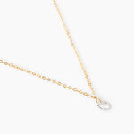 Collier Or Jaune Emilee Oxyde De Zirconium - Colliers Enfant | Histoire d&rsquo;Or