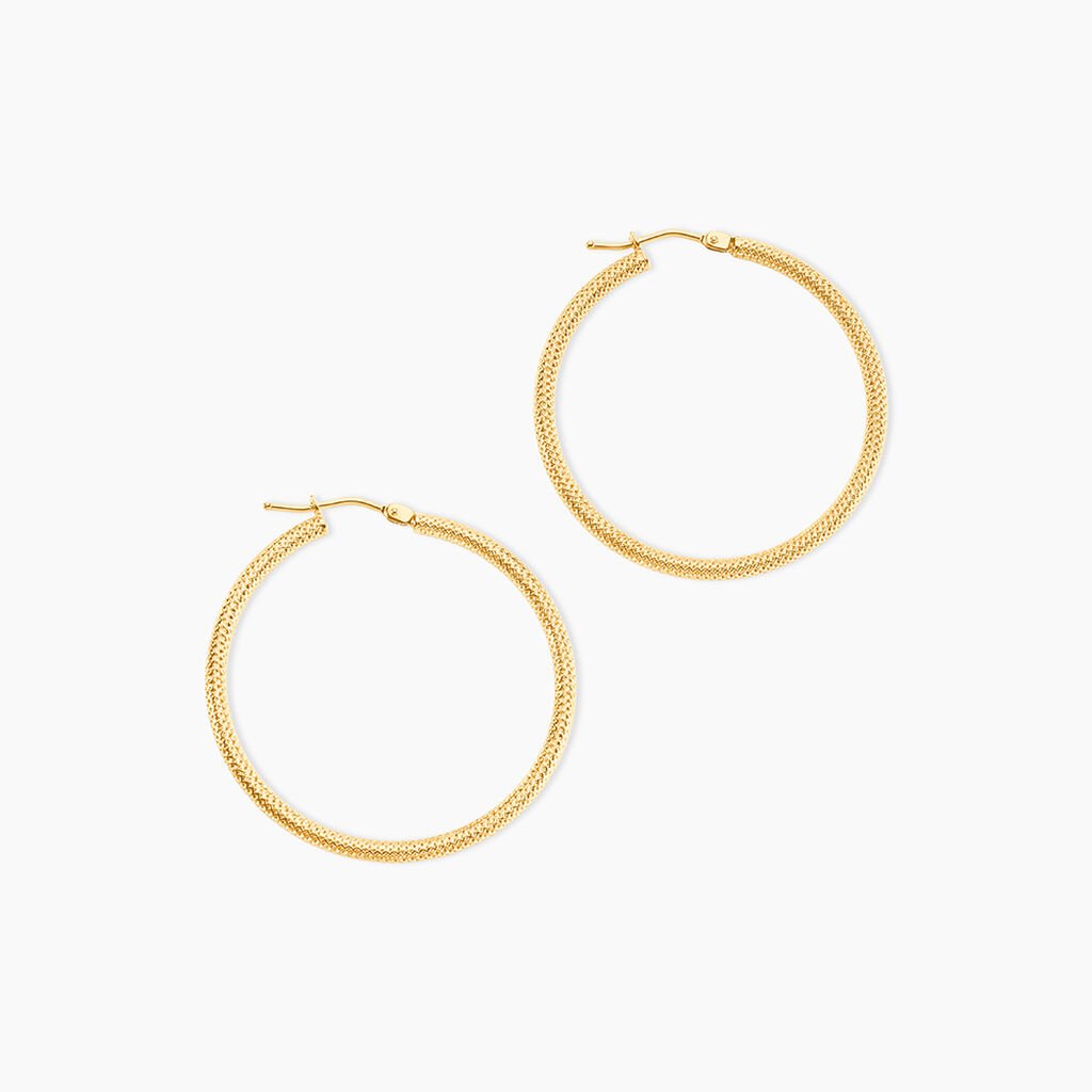 Créoles Ulrica Or Jaune - Boucles d'oreilles créoles Femme | Histoire d’Or