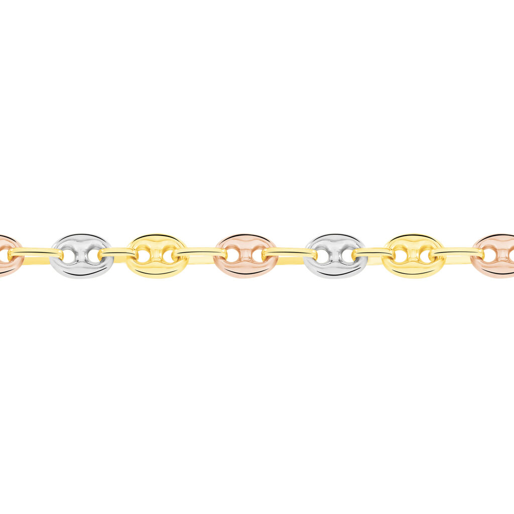 Collier Marie-colombeae Maille Grain De Café Or Tricolore - Chaines Homme | Histoire d’Or