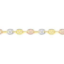 Collier Alzinaae Maille Grain De Café Or Tricolore - Chaines Homme | Histoire d’Or