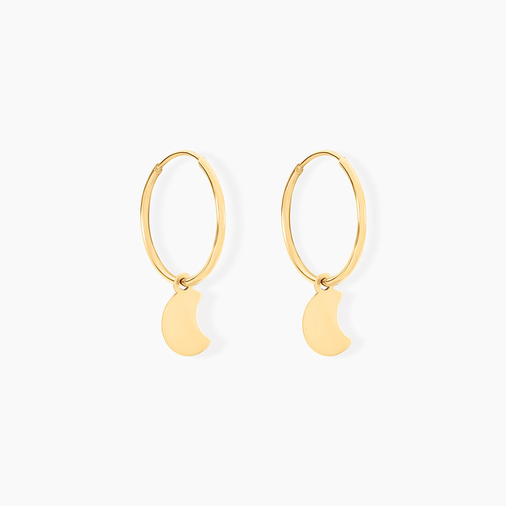 Créoles Belita Or Jaune - Boucles d'oreilles créoles Femme | Histoire d’Or