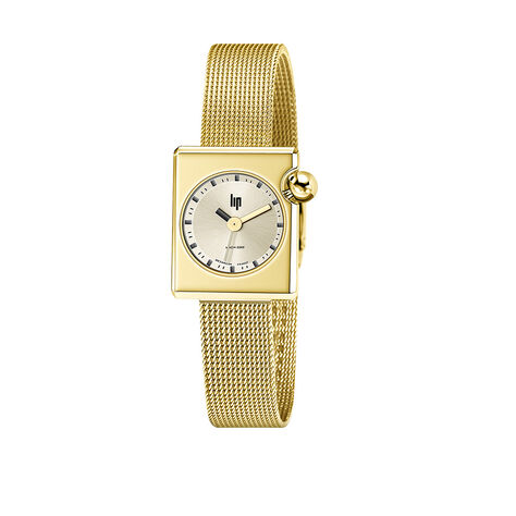 Montre Lip Mach 2000 Mini Square Doré - Montres Femme | Histoire d’Or