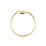 Bague Marsie Or Jaune Am&eacute;thyste - Bagues solitaires Femme | Histoire d&rsquo;Or