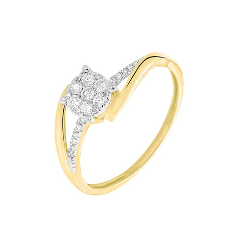 Bague Petunia Or Jaune Diamant - Bagues avec pierre Femme | Histoire d’Or