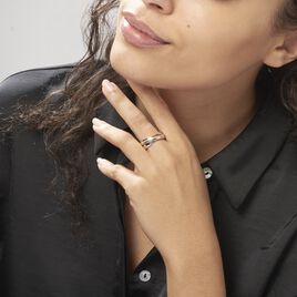 Bague Andrette Or Bicolore Diamant - Bagues avec pierre Femme | Histoire d’Or