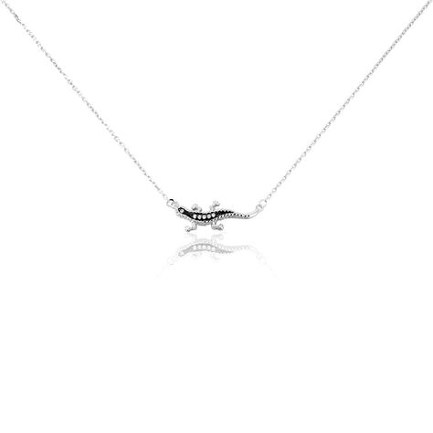 Collier Oya Argent Blanc Oxyde De Zirconium - Colliers fantaisie Femme | Histoire d&rsquo;Or