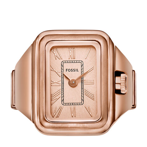 Montre Bague Fossil Raquel Watch Ring Ros&eacute; - Montres Femme | Histoire d&rsquo;Or