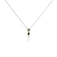 Collier Argent Blanc Brenna Oxydes De Zirconium