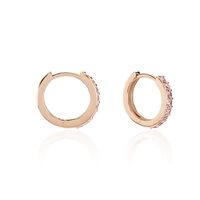 Créoles Rio Argent Rose Oxyde De Zirconium