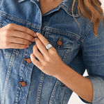 Montre Fossil Watch Ring Blanc - Montres Femme | Histoire d&rsquo;Or