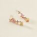 Boucles D'oreilles Pendantes Nimbe Argent Rose Oxyde De Zirconium