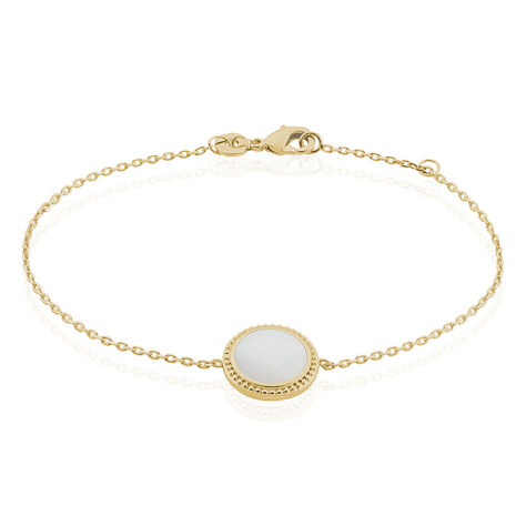 Bracelet Alyhana Plaqu&eacute; Or Jaune Nacre - Bracelets Femme | Histoire d&rsquo;Or