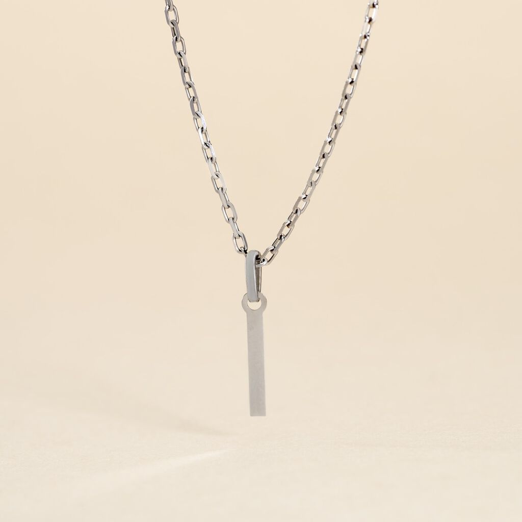 Pendentif Ionia Lettre Or Blanc - Pendentifs Famille | Histoire d&rsquo;Or