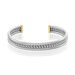 Bracelet Jonc Ouvert Acier Blanc Winnoc - Bracelets fantaisie Homme | Histoire d’Or