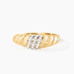 Bague Khadiga Or Jaune Diamant - Bagues avec pierre Femme | Histoire d&rsquo;Or