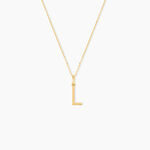 Pendentif Ionia Lettre Or Jaune - Pendentifs Famille | Histoire d&rsquo;Or