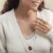 Collier Sautoir Euriell Argent Blanc - Colliers Plume Femme | Histoire d’Or