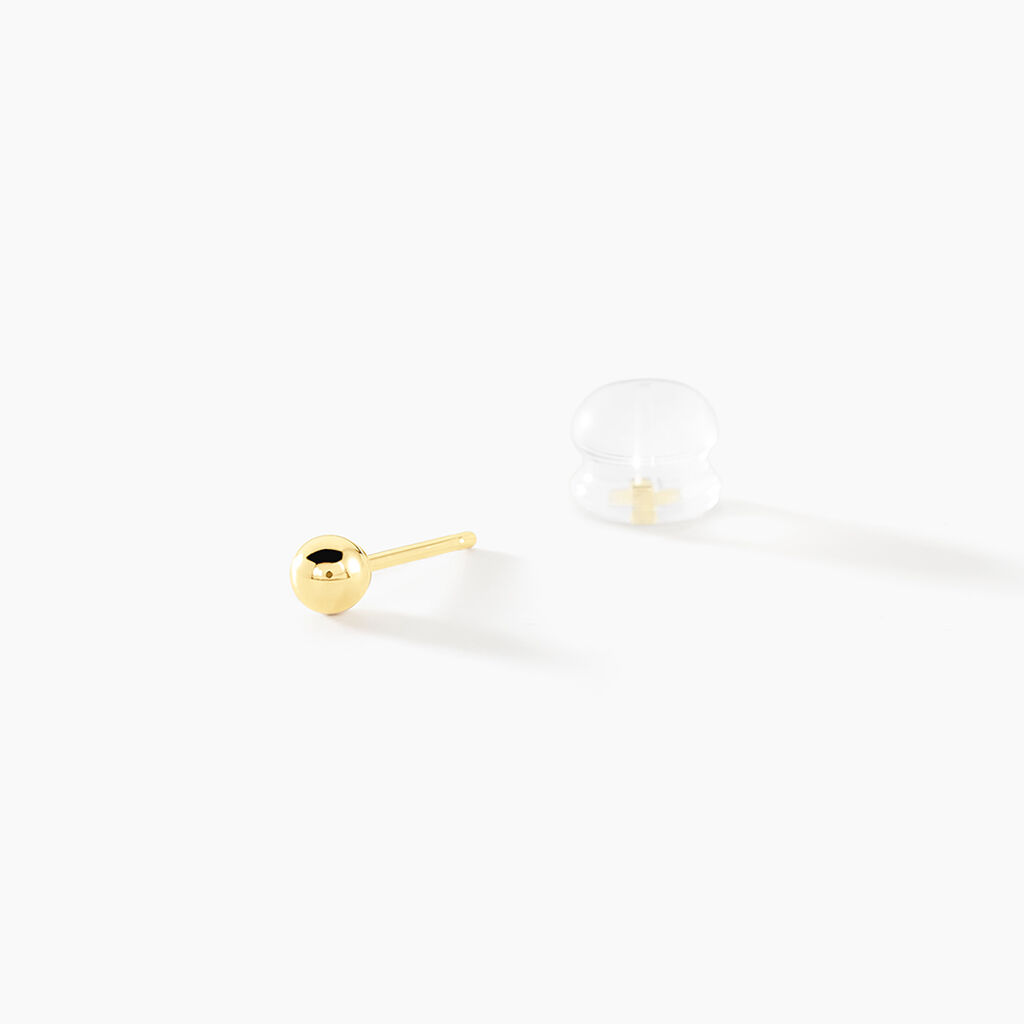 Boucles D'oreilles Puces Or Jaune Fidelia - Clous d'oreilles Femme | Histoire d’Or