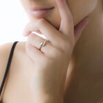 Bague Tiphaine Or Blanc Saphir - Bagues solitaires Femme | Histoire d&rsquo;Or