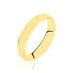 Alliance Ciham Ruban Plat Or Jaune - Alliances Famille | Histoire d&rsquo;Or