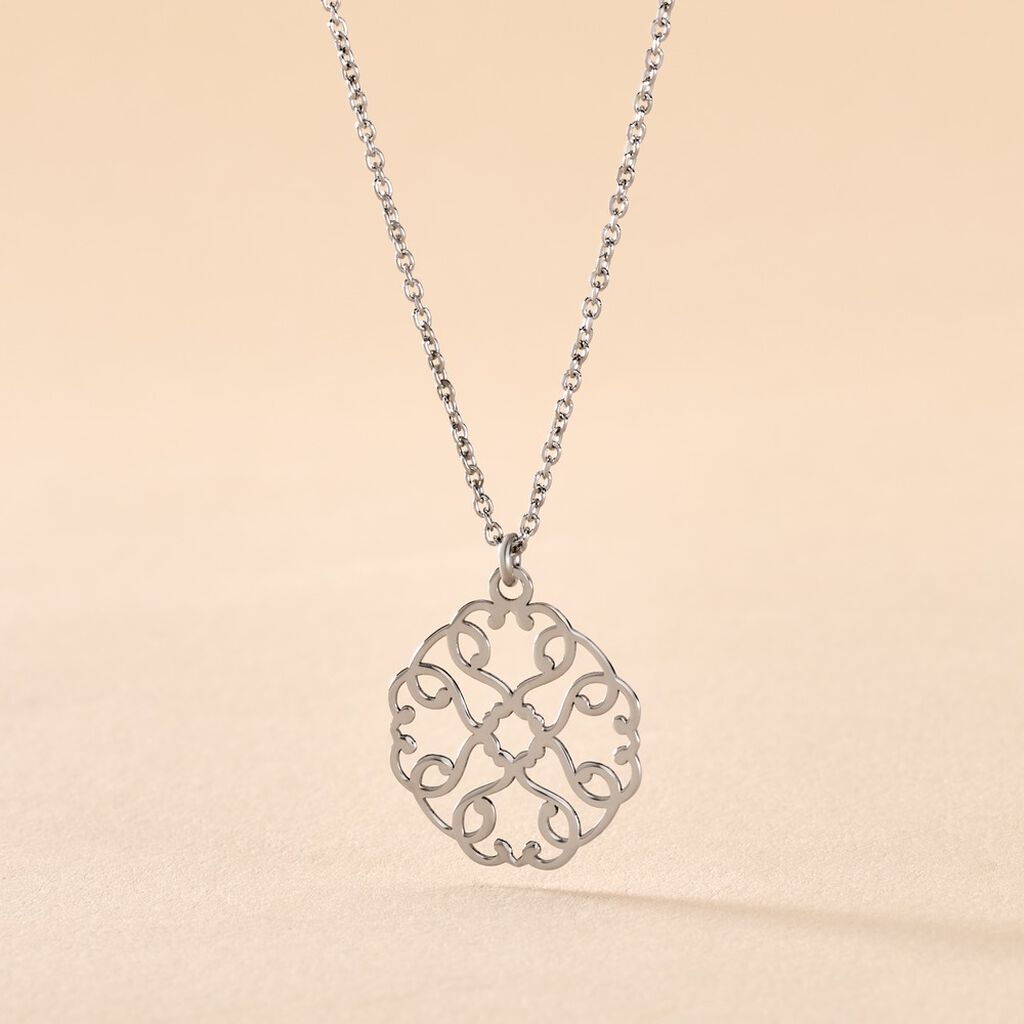 Collier Lev Argent Blanc - Colliers fantaisie Femme | Histoire d’Or