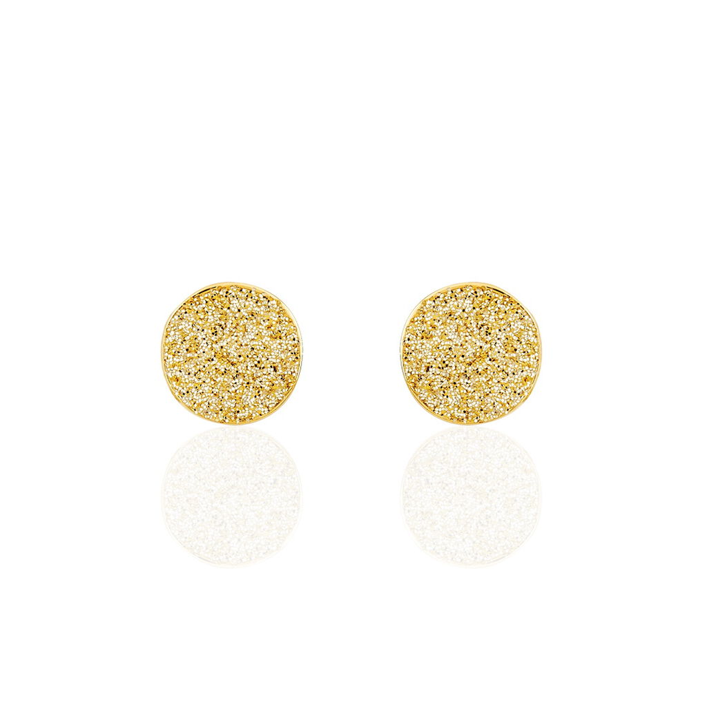 Boucles D'oreilles Puces Eryne Or Jaune - Clous d'oreilles Femme | Histoire d’Or