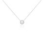 Collier Erina Argent Blanc Nacre Oxyde De Zirconium