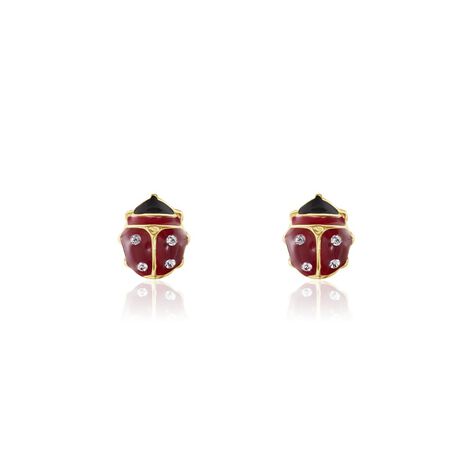 Boucles D'oreilles Puces Deena Or Jaune Oxyde De Zirconium - Clous d'oreilles Enfant | Histoire d’Or