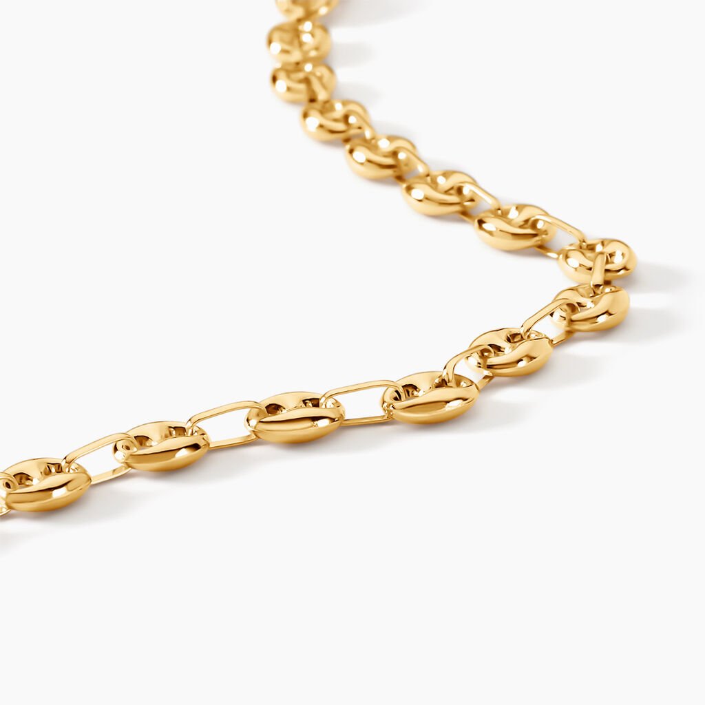 Bracelet Maille Dami Maille Grain De Café Or Jaune - Bracelets chaîne Homme | Histoire d’Or