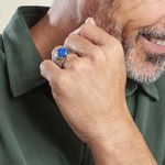 Bague Aleksei Argent Blanc Lapis - Bagues solitaires Homme | Histoire d&rsquo;Or