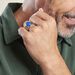 Bague Aleksei Argent Blanc Lapis - Bagues solitaires Homme | Histoire d’Or