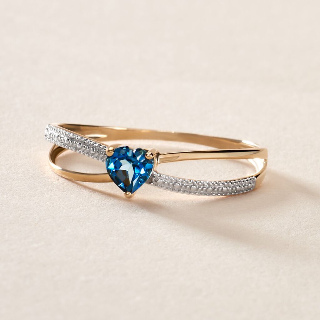 Bague Rory Or Jaune Topaze - Bagues solitaires Femme | Histoire d’Or