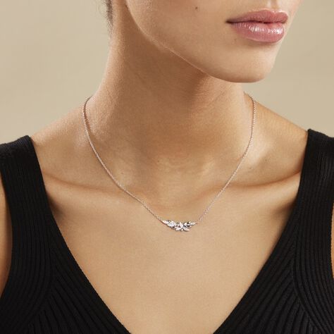 Collier Cesarine Argent Blanc Oxyde De Zirconium - Colliers fantaisie Femme | Histoire d’Or
