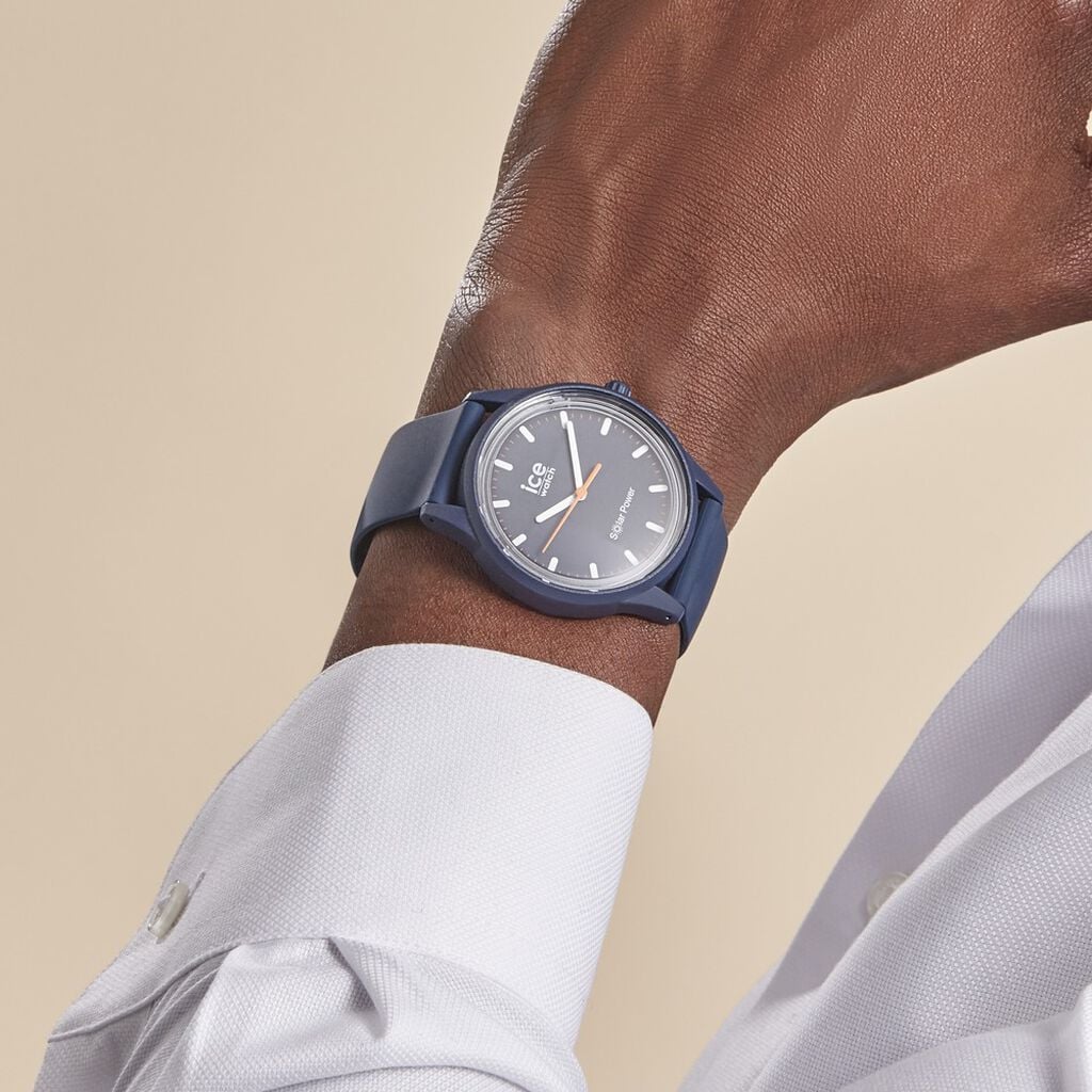 Montre Ice Watch Solar Power Bleu - Montres solaires Famille | Histoire d&rsquo;Or
