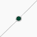 Bracelet Zea Argent Blanc Malachite - Bracelets Femme | Histoire d&rsquo;Or