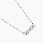 Collier Lorayne Argent Blanc - Colliers fantaisie Femme | Histoire d&rsquo;Or