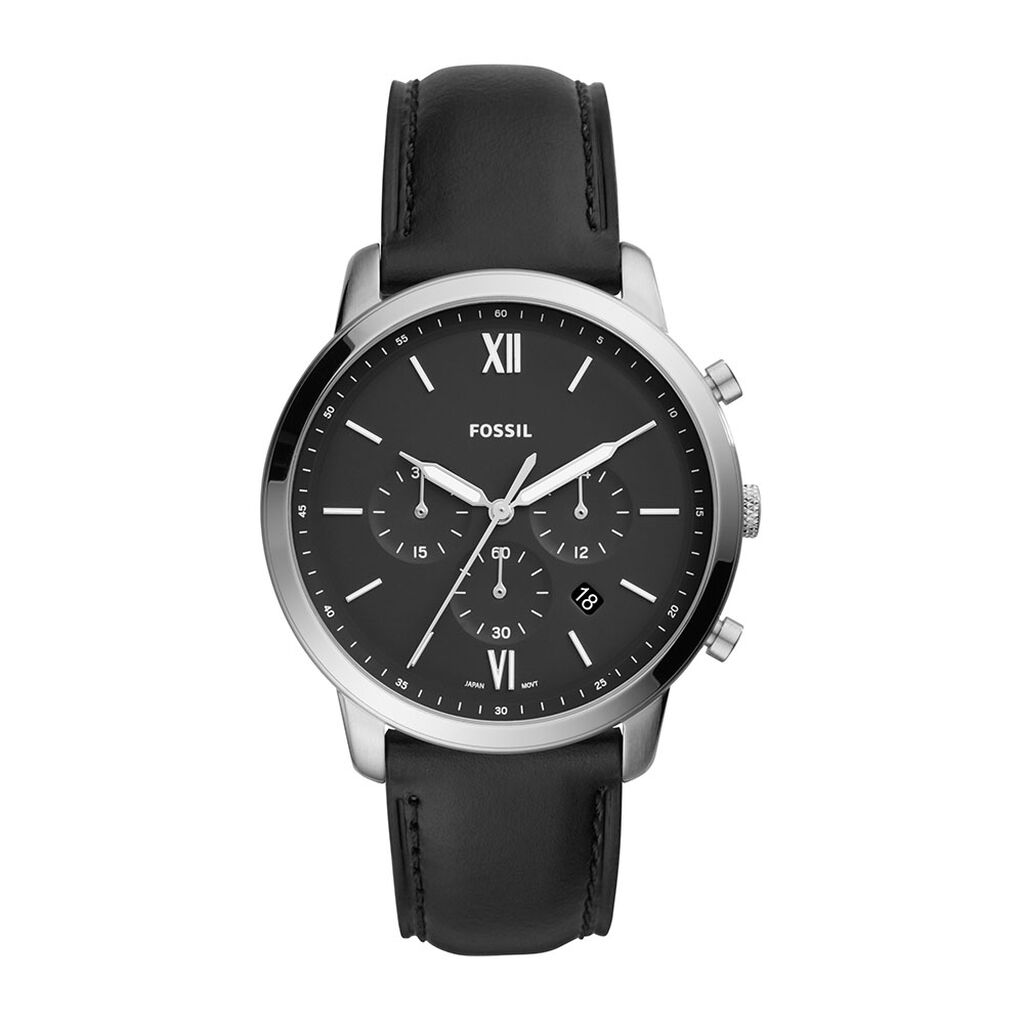 Montre Fossil Neutra Chrono Noir - Montres Homme | Histoire d’Or