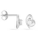 Boucles D'oreilles Puces Alou Argent Blanc Oxyde De Zirconium - Boucles d'oreilles fantaisie Femme | Histoire d&rsquo;Or