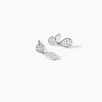 Boucles D'oreilles Pendantes Aletha Argent Blanc Oxyde De Zirconium - Boucles d'oreilles fantaisie Femme | Histoire d&rsquo;Or