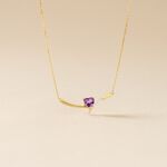 Collier Eva Or Jaune Amethyste Et Oxyde De Zirconium - F&ecirc;te des m&egrave;res Femme | Histoire d&rsquo;Or