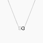 Collier Miranda Or Blanc Diamant - Colliers Coeur Femme | Histoire d&rsquo;Or