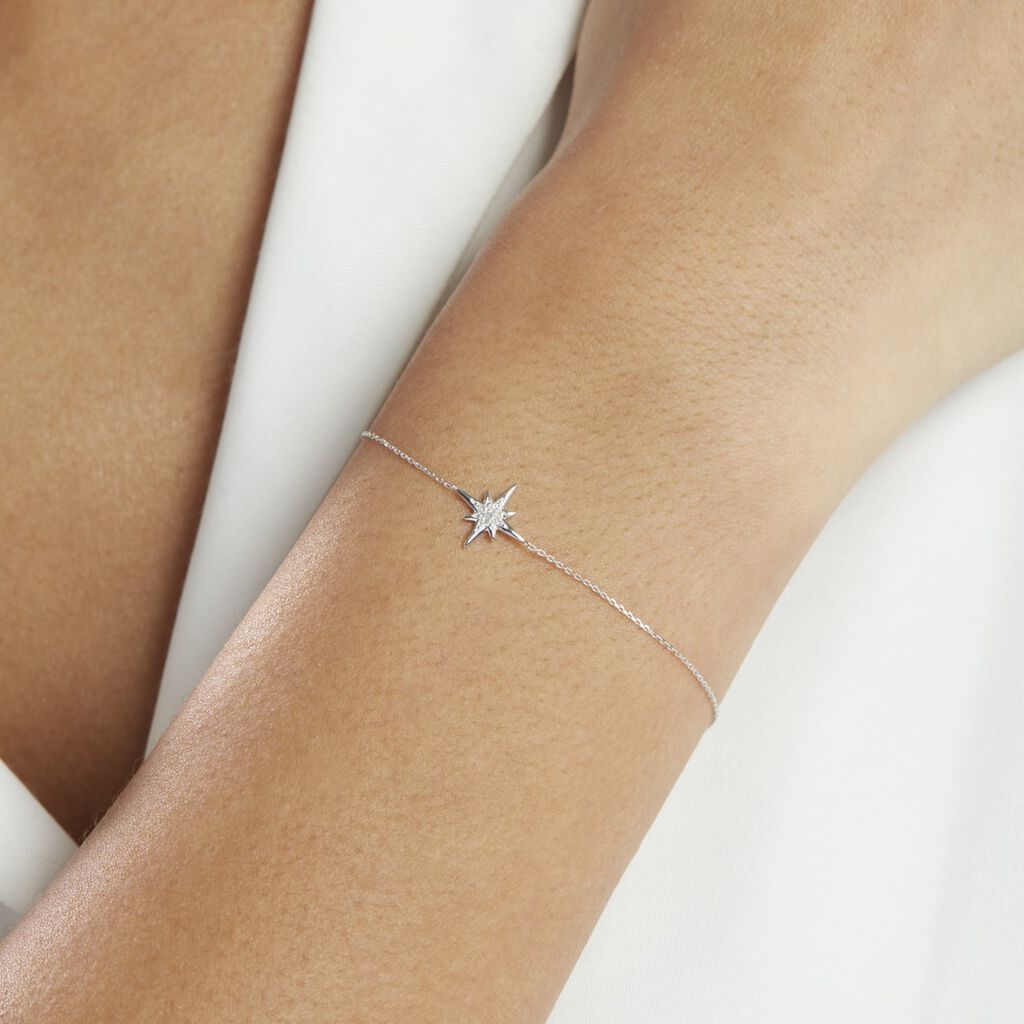Bracelet Aveline Or Blanc Diamant - Bracelets Femme | Histoire d’Or