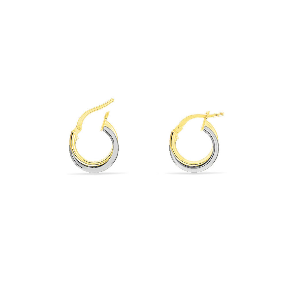 Créoles Tita Or Bicolore - Boucles d'oreilles créoles Femme | Histoire d’Or