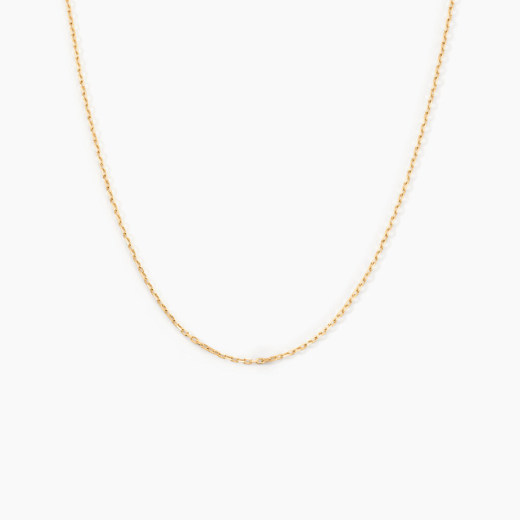 Chaîne Igoa Maille Forçat Diamantee Or Jaune