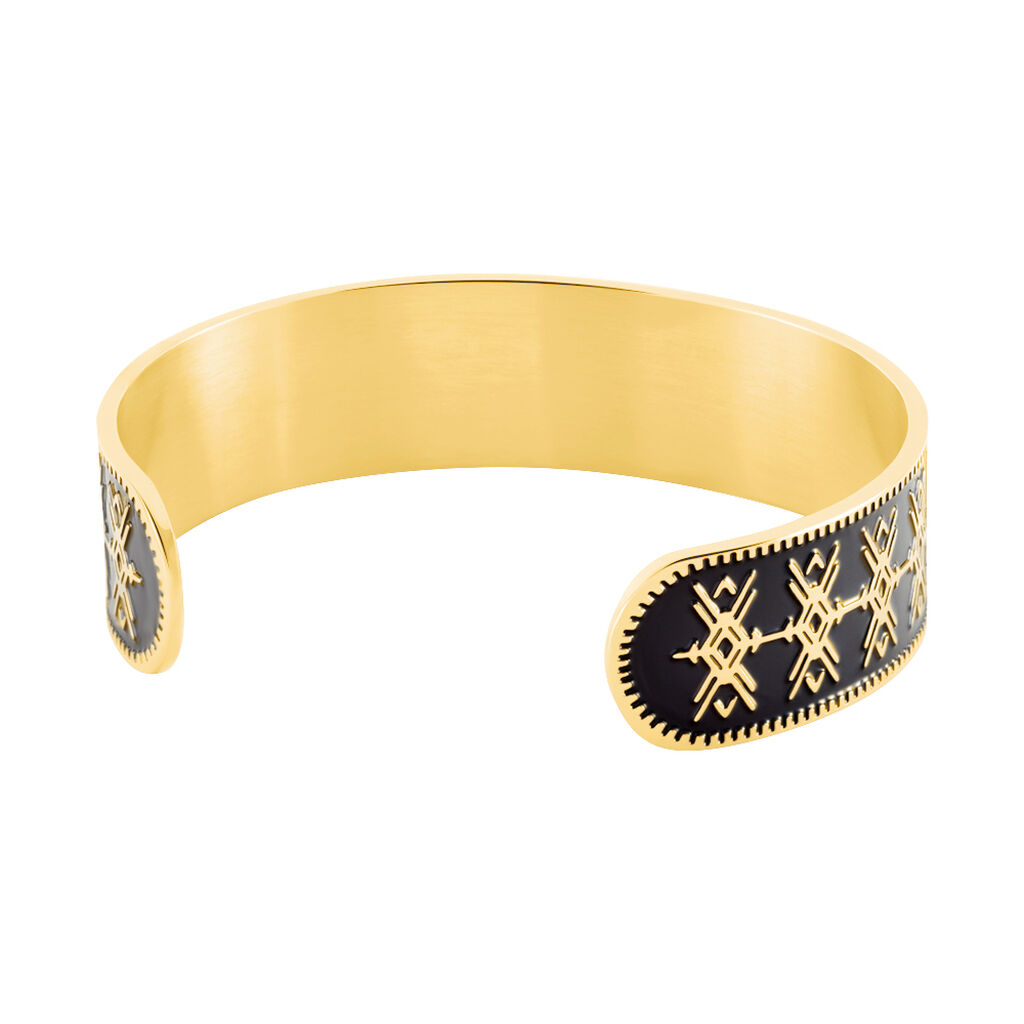 Bracelet Jonc Imagine Gwladys Acier Jaune - Bracelets joncs Femme | Histoire d’Or