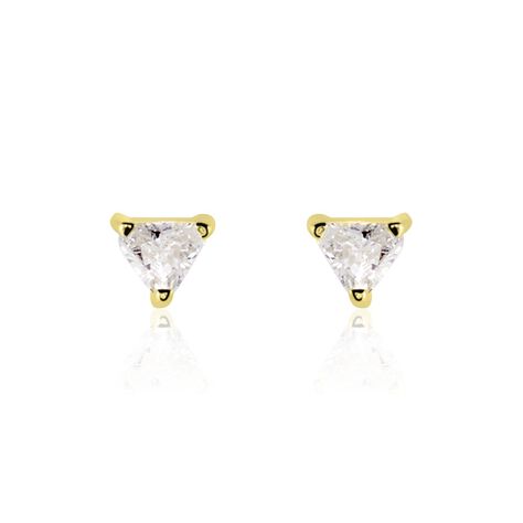 Boucles D'oreilles Puces Achilee Or Jaune Oxyde - Clous d'oreilles Femme | Histoire d’Or