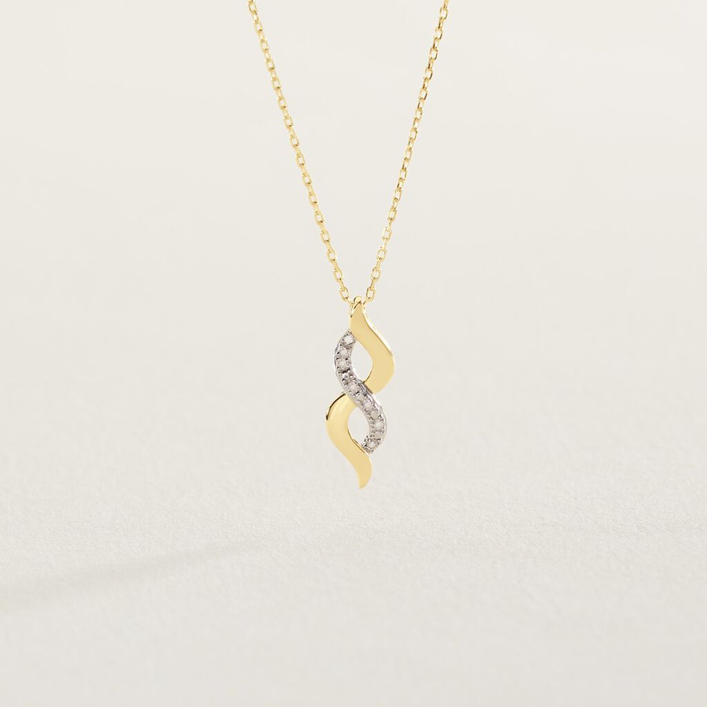 Collier Ilarione Or Jaune Diamant - Colliers Femme | Histoire d&rsquo;Or