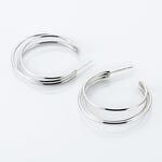 Cr&eacute;oles Argent Blanc Jukka - Boucles d'oreilles cr&eacute;oles Femme | Histoire d&rsquo;Or