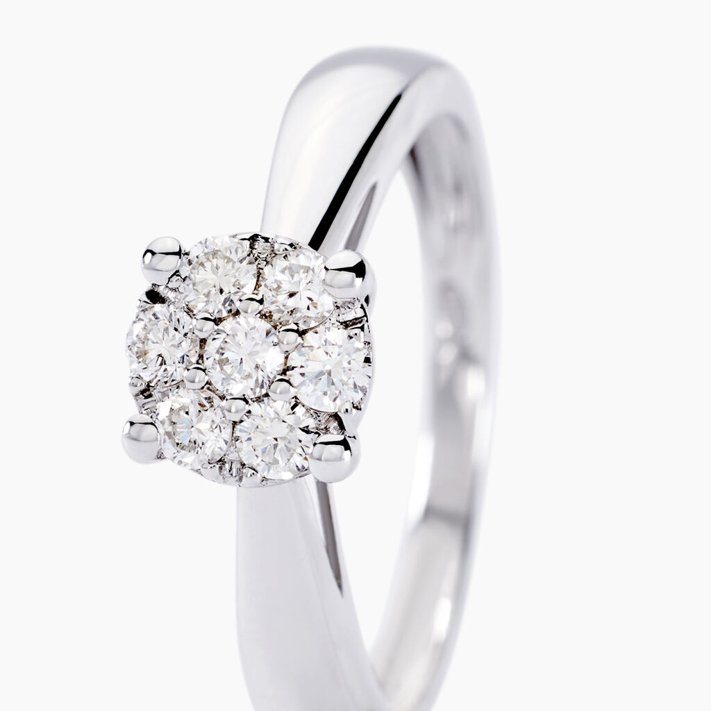 Bague Solitaire Artemis Or Blanc Diamant - Bagues solitaires Femme | Histoire d&rsquo;Or
