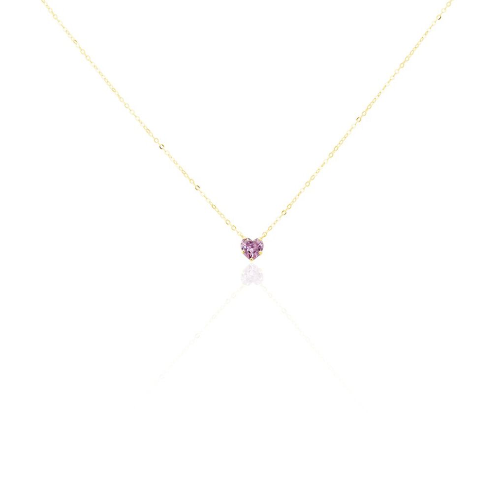 Collier Or Jaune Avaya Oxyde De Zirconium - Colliers Enfant | Histoire d&rsquo;Or